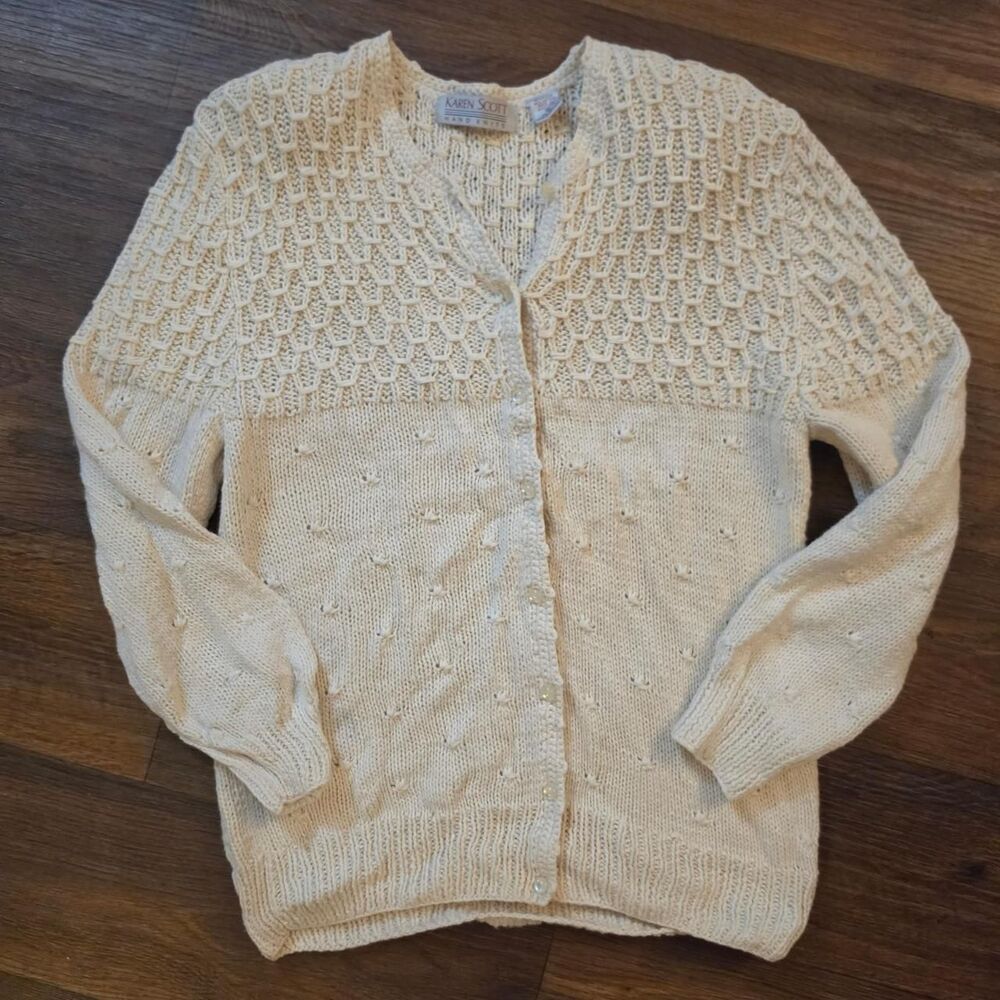 Karen-scott Women's Cream Cardigan